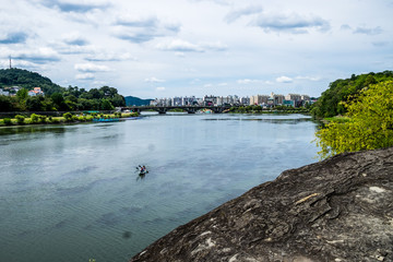 Obraz premium River and boat