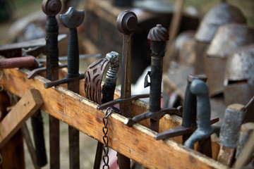 Arsenal of medieval swords