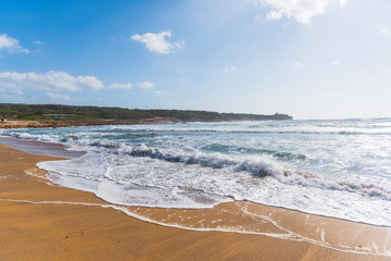 Golden shore in Porto Ferro