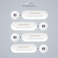 Infographics design template with icons, process diagram, vector eps10 illustration