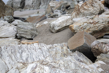 Stones on Carro Beach; Galicia