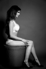 Sexy Female Model in lifestyle poses shot in Studio