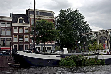 Papier Peint photo Lavable Canal Los canales de Amsterdam (Holanda)