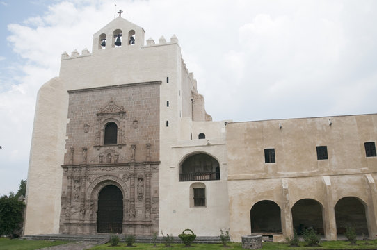 Ancient convent of Acolman in Mexico 
