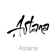astana kazakhstan lettering