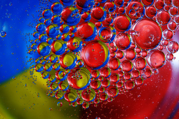 colorful background from water drops