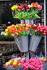 Detalle del Mercado de las Flores en Amsterdam (Holanda)