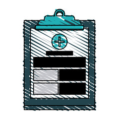 Medical history icon health care and hospital theme Isolated design Vector illustration