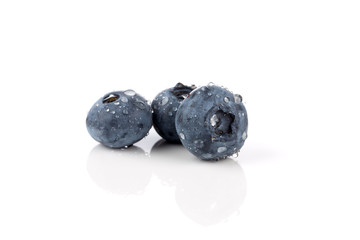 blueberries isolated close up