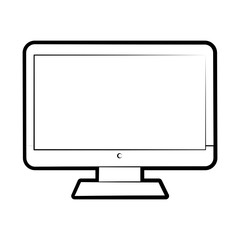 Computer icon Device gadget technology and electronic theme Isolated design Vector illustration