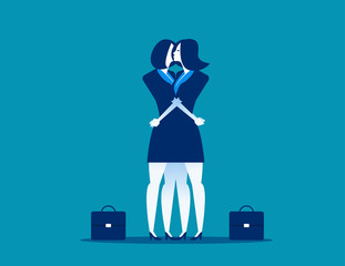 Hug. Businessman giving a hug. Men consolation friend. Concept business communication vector illustration.