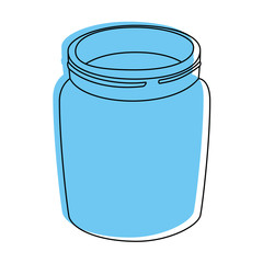 glass bottle icon over white background vector illustration