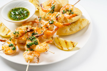 shrimp kebabs