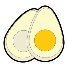 eggs icon over white background vector illustration
