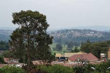 Fototapeta na wymiar Residential Neighborhoods in Kigali, Rwanda