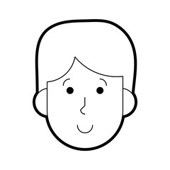 Boy cartoon icon Kid childhood little and people theme Isolated design Vector illustration
