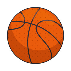 Fototapeta premium basketball balloon emblem icon vector illustration design