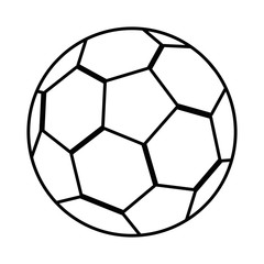 football soccer balloon emblem vector illustration design