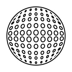 golf ball isolated icon vector illustration design