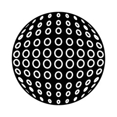 golf ball isolated icon vector illustration design