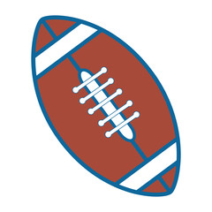 american football ball icon vector illustration, graphic, design