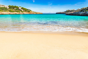 Fototapeta na wymiar Urlaub Strand Meer Insel Mallorca Spanien Cala Marcal