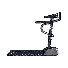 Exercise machine icon of fitness gym and sport theme Isolated design Vector illustration