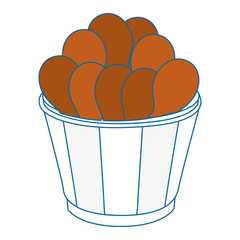 chicken drumsticks vector icon vector illustration graphic design