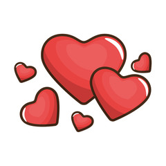 heart valentine love icon, vector illustration, graphic, design
