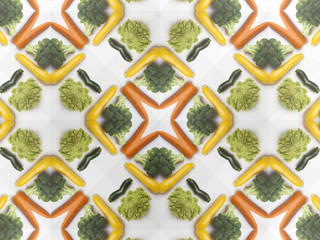 Fototapeta premium 野菜の万華鏡