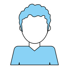 Boy icon of male man and kid theme Isolated design Vector illustration