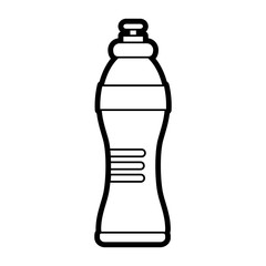 Water bottle icon of  drink and beverage theme Isolated design Vector illustration
