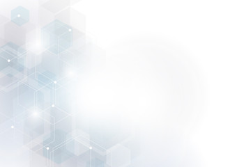 the shape of hexagon concept design abstract technology background vector EPS10