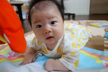 Baby, boy,3 months after birth