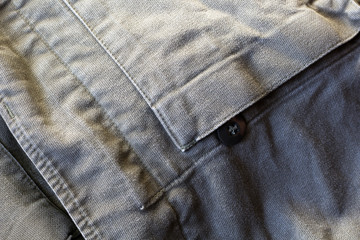 canvas shirt close up