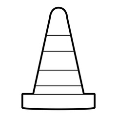 Road sign icon of Street warning and message theme Isolated design Vector illustration