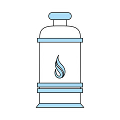 Gas pipe of power energy and fuel theme Isolated design Vector illustration