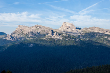Summer dolomitic peaks panorama, Cortina d'Ampezzo, Italy
