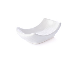 empty bowl on white background
