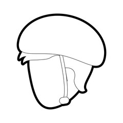 Boy with helmet of male man and kid theme Isolated design Vector illustration