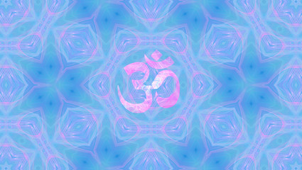 OM Mandala Fraktal wallpaper sphärisch 