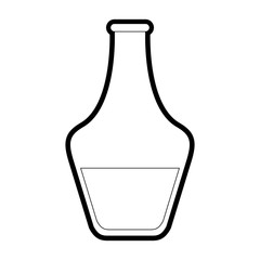 Body oil of healthy lifestyle and care theme Isolated design Vector illustration