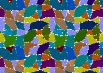  geometric color block pattern background with rough paper graphic texture