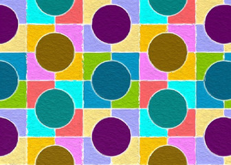  geometric color block pattern background with rough paper graphic texture