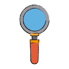 Lupe of Tool search and magnifying glass theme Isolated design Vector illustration