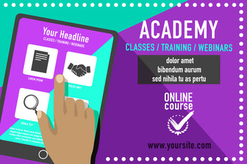 Online education advertisement