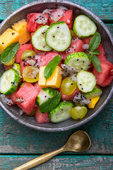 detox salad with watermelon