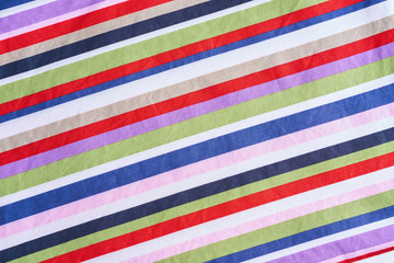 Multicolored stripes fabric