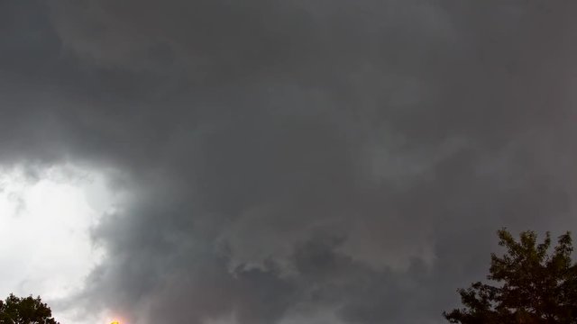 Massive thunderstorm moves over eastern thunderclouds lightning