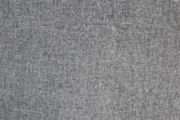 Fototapeta na wymiar Gray canvas. Natural checkered fabric texture.